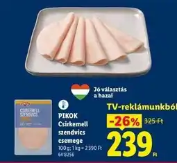 Lidl Pikok Csirkemell Szendvics csemege ajánlat