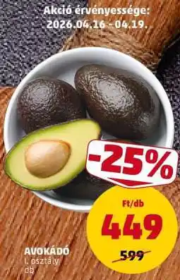 PENNY Avokádó ajánlat