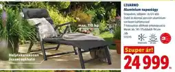 Lidl LIVARNO Alumínium napozóágy ajánlat