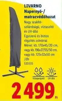 Lidl LIVARNO Napernyő-/matracvédőhuzat ajánlat