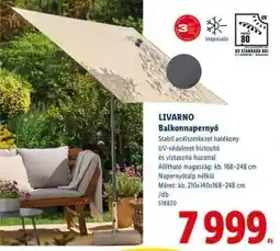 Lidl LIVARNO Balkonnapernyő ajánlat