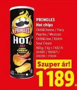 Lidl Pringles HOT chips ajánlat