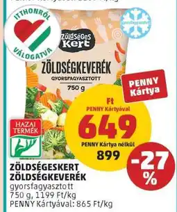 PENNY Zöldségeskert Zöldségkeverék ajánlat