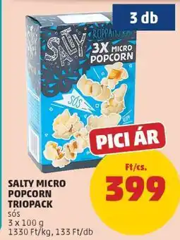 PENNY Salty Micro Popcorn Triopack ajánlat