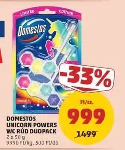 PENNY Domestos Unicorn Power5 WC Rúd Duopack ajánlat