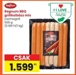 Spar Regnum BBQ grillkolbász mix ajánlat