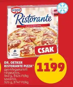PENNY DR. OETKER Ristorante pizza ajánlat