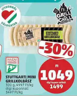 PENNY STUTGARTI MINI GRILLKOLBÁSZ ajánlat