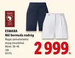Lidl ESMARA Női bermuda nadrág ajánlat