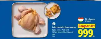 Lidl Friss családi csirkecsomag ajánlat