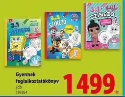 Lidl Gyermek foglalkoztatókönyv ajánlat