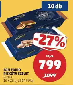 PENNY San Fabio Piskóta Szelet ajánlat