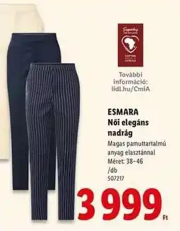 Lidl ESMARA ajánlat