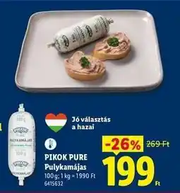 Lidl Pikok Pure Pulykamájas ajánlat