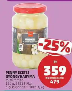 PENNY PENNY ECETES GYÖNGYHAGYMA ajánlat