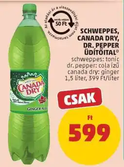 PENNY SCHWEPPES, CANADA DRY, DR. PEPPER ÜDÍTŐITAL ajánlat