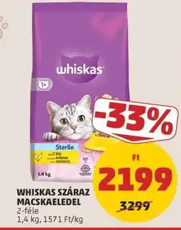 PENNY Whiskas száraz macskaeledel ajánlat