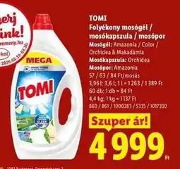 Lidl Tomi ajánlat