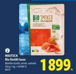 Lidl NAUTICA Bio füstölt lazac ajánlat