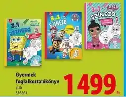 Lidl Gyermek foglalkoztatókönyv ajánlat