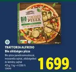 Lidl TRATTORIA ALFREDO Bio zöldséges pizza ajánlat