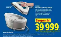 Lidl PHILIPS Vasaló gőzállomás PSG2000/80 ajánlat