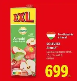 Lidl SOLEVITA Almalé ajánlat