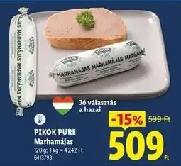 Lidl PIKOK PURE Marhamájas ajánlat