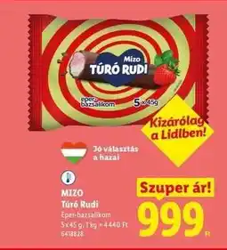 Lidl MIZO Túró Rudi ajánlat