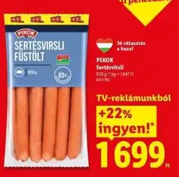 Lidl PIKOK Sertésvirsli ajánlat