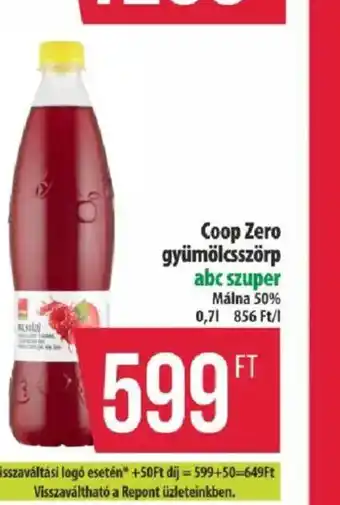 Coop Zero gyümölcsszörp