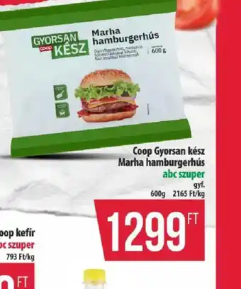 Coop Gyorsan kész Marha hamburgerhús