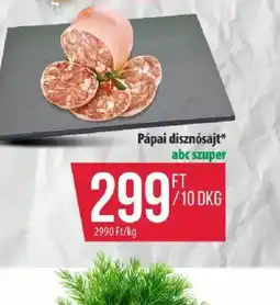 Coop Pápai disznsajt ajánlat