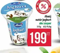 Coop Abauji natúr joghurt ajánlat