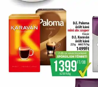 Coop D.E. Paloma/Karaván őrölt kávé ajánlat