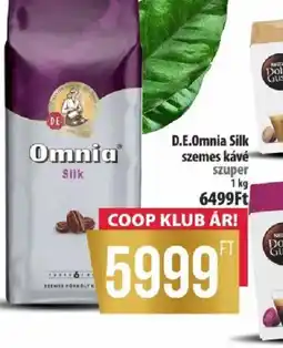 Coop D.E. Omnia Silk szemes kávé ajánlat