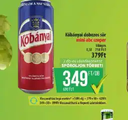 Coop Kőbányai dobozos sör ajánlat