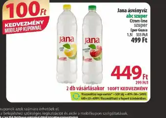 Coop Jana ásványvíz ajánlat