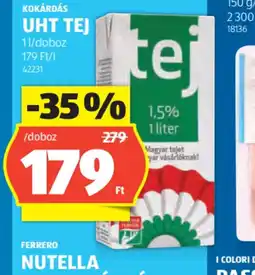 ALDI KOKÁRDÁS UHT TEJ ajánlat