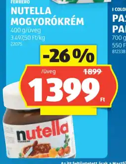 ALDI FERRERO NUTELLA MOGYORKRÉM ajánlat