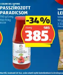 ALDI I COLORI DEL SAPORE PASSZÍROZOTT PARADICSOM ajánlat