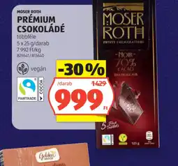 ALDI MOSER ROTH PRÉMIUM CSOKOLÁDÉ ajánlat