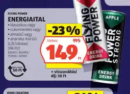 ALDI FLYING POWER ENERGIAITAL ajánlat