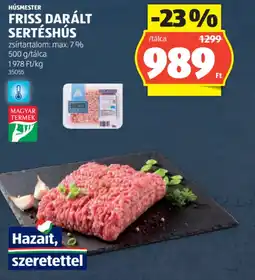 ALDI HÚSMESTER FRISS DARÁLT SERTÉSHÚS ajánlat