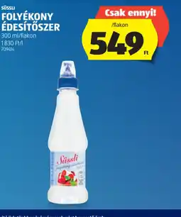 ALDI Süssu FOLYÉKONY ÉDESÍTŐSZER ajánlat