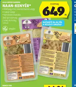 ALDI ASIA GREEN GARDEN NAAN-KENYÉR ajánlat