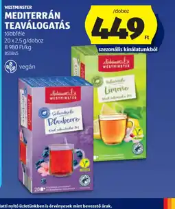 ALDI WESTMINSTER MEDITERRÁN TEAVÁLOGATÁS ajánlat