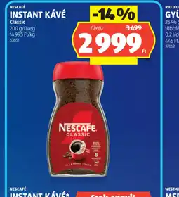ALDI NESCAFÉ INSTANT KÁVÉ ajánlat