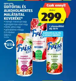 ALDI FRISS üd Frisstőital és malátaital ajánlat