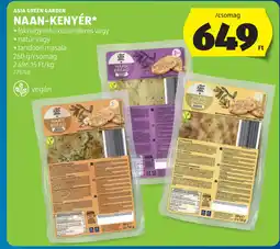 ALDI ASIA GREEN GARDEN NAAN-KENYÉR ajánlat